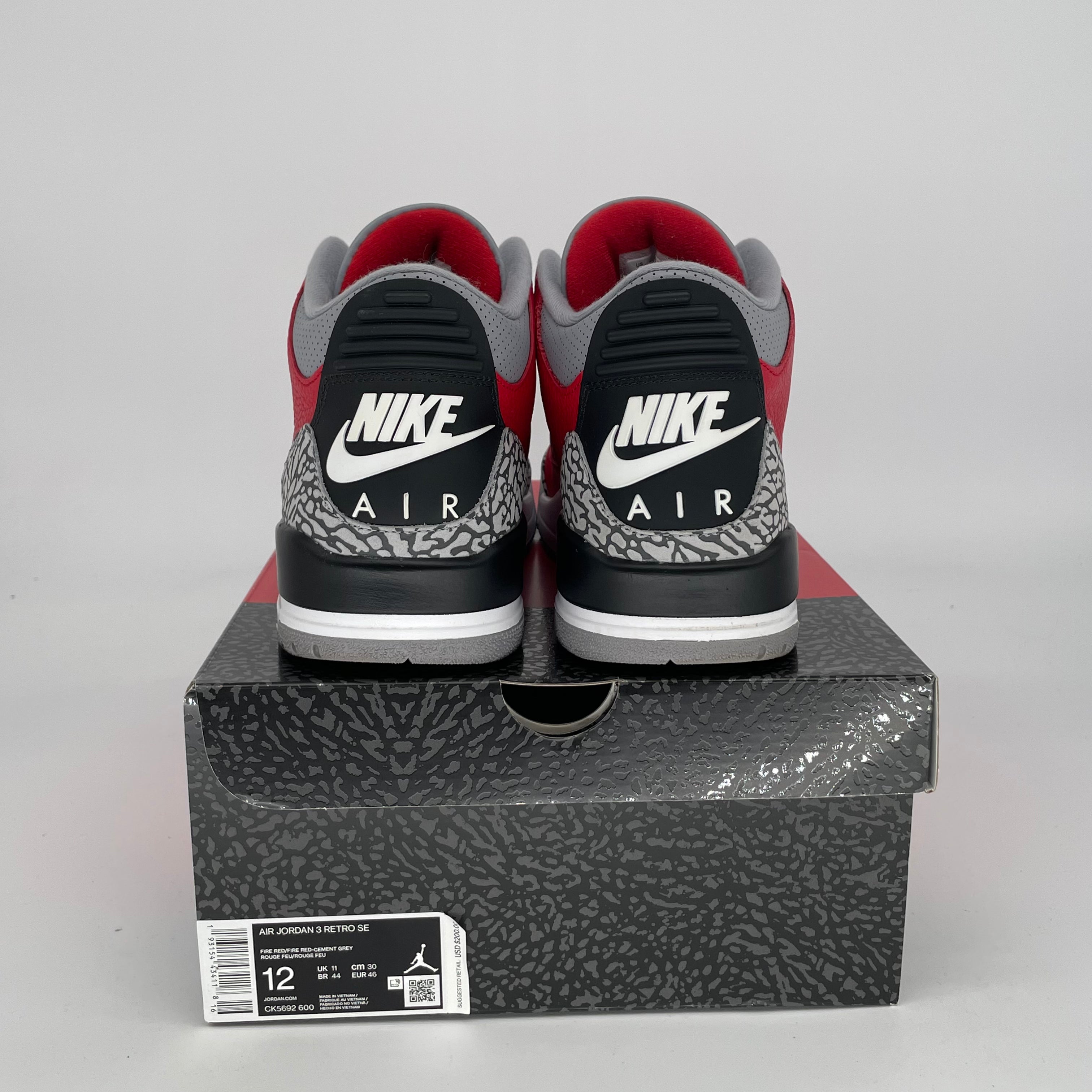 AIR JORDAN 3 UNITE Men's Basketball Shoes - Size 12 (CK5692-600) - Retro Style Sneakers for Casual Wear & Street Fashion