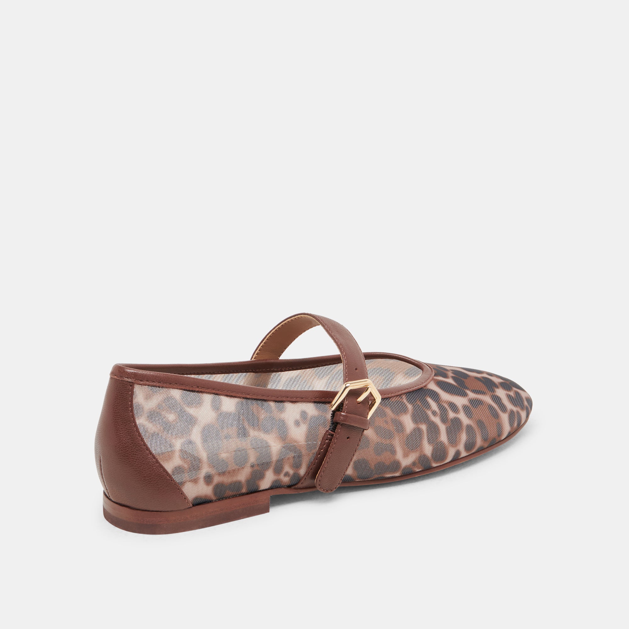 Roslyn Leopard Print Mesh Ballet Flats - Comfortable Women's Slip-On Shoes for Casual Wear, Office & Dance