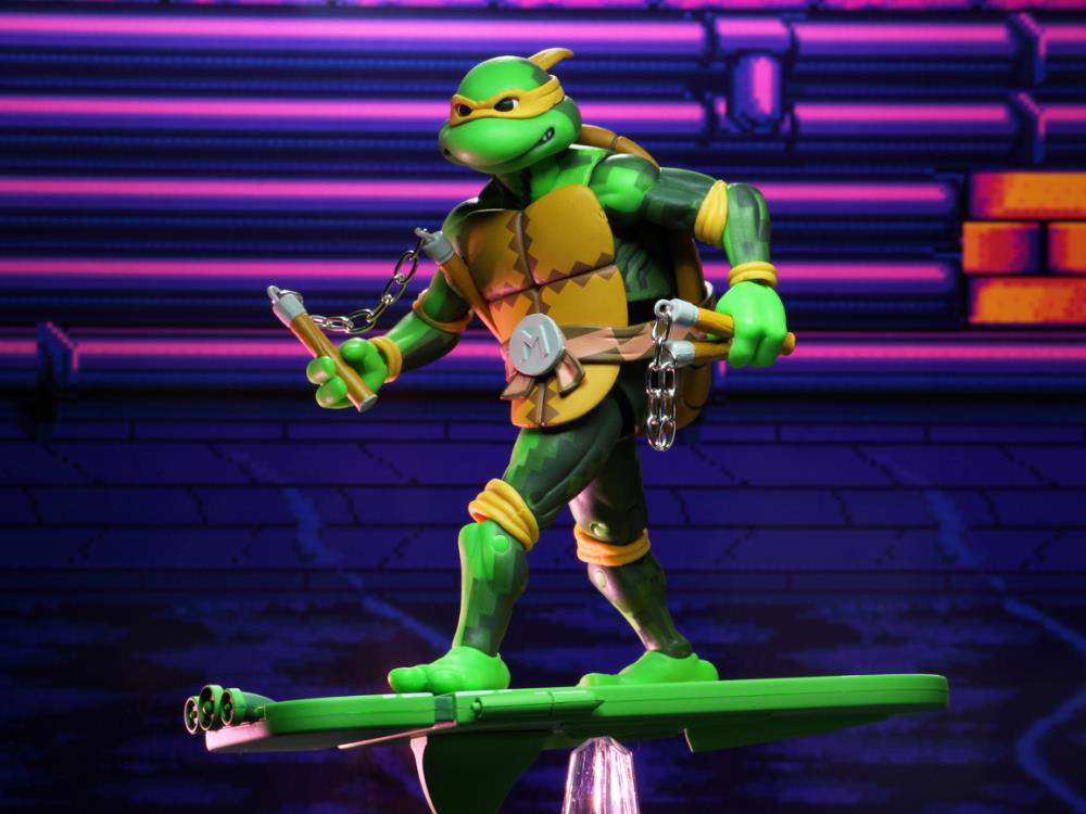 Teenage Mutant Ninja Turtles: Turtles in Time Michelangelo Action Figure - Collectible TMNT Toy for Kids & Fans - Perfect for Play, Display & Nostalgic Gift Giving