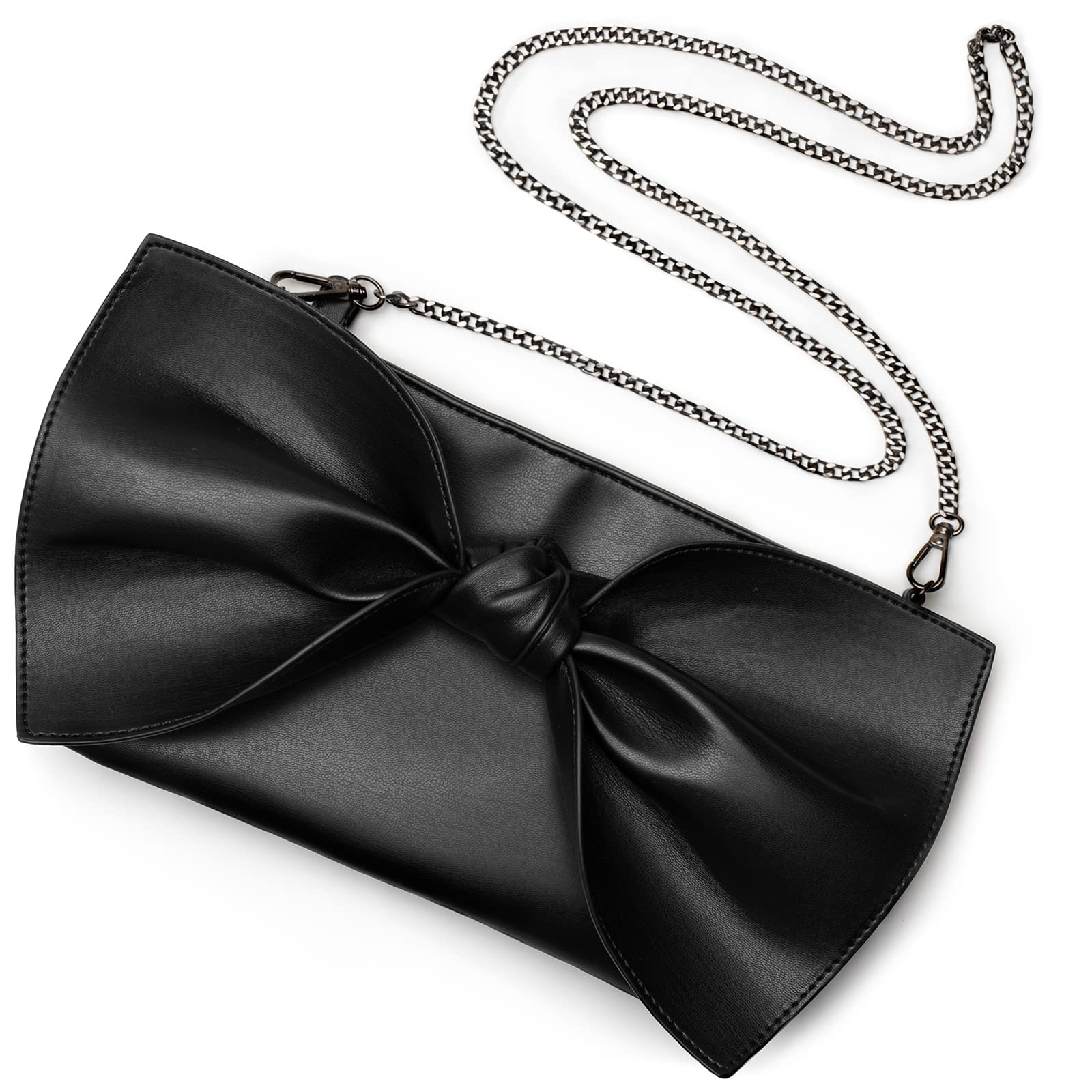 Before & Ever Oversized Wristlet Clutch Purse for Women - Elegant Evening Bag & Small Crossbody Handbag - Perfect for Parties, Weddings, and Night Out