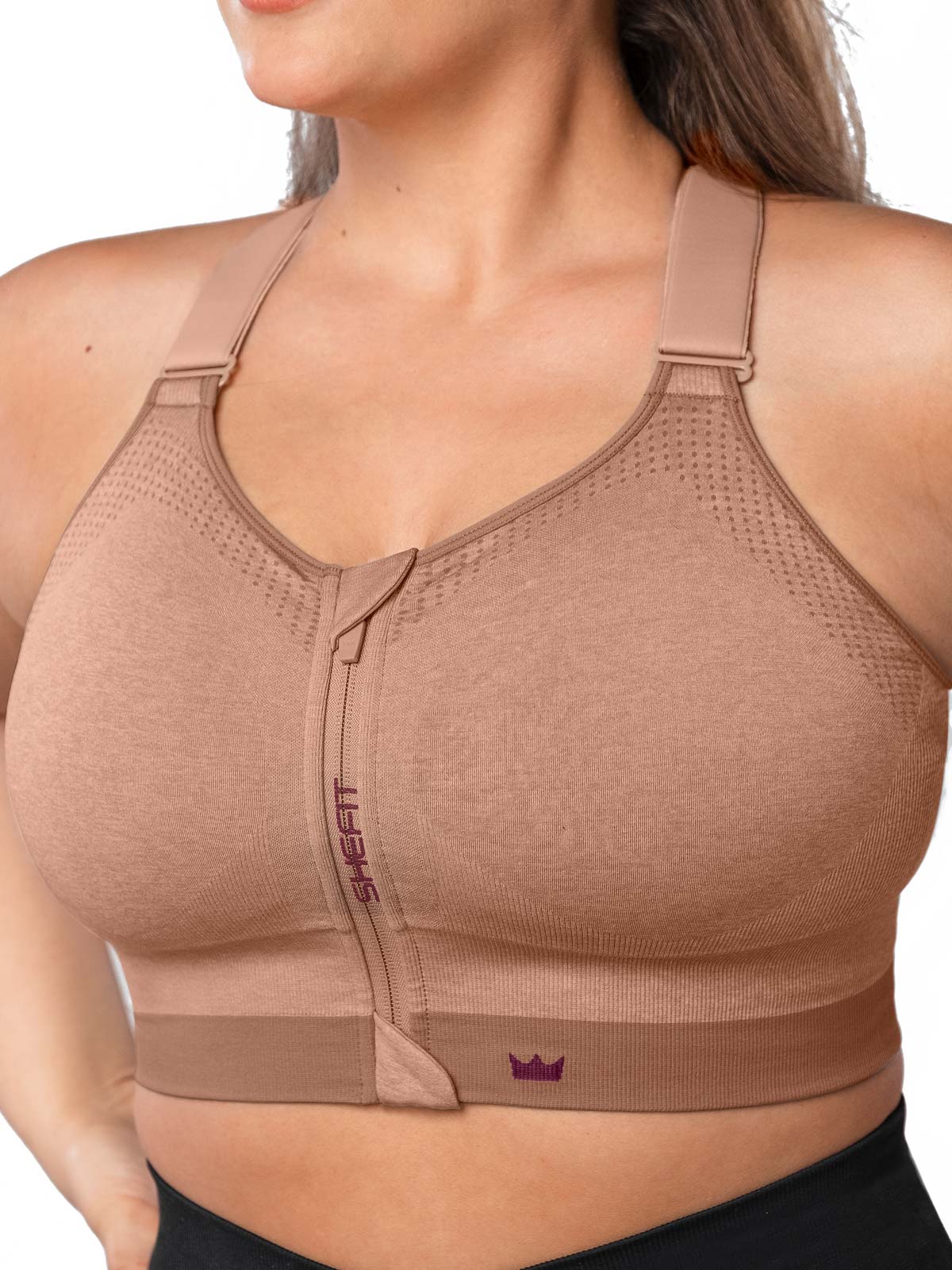 SHEFIT Adjustable Wire-Free Seamless Sports Bra for Women - Comfortable Support for Yoga, Cycling, Hiking & Low Impact Workouts - Perfect for Active Lifestyles & Everyday Wear