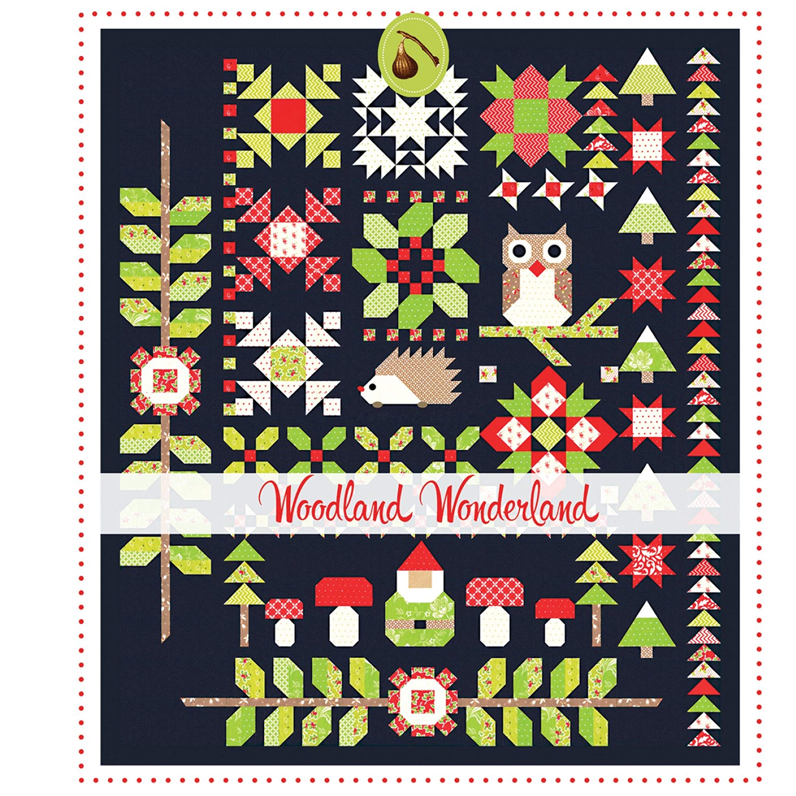 Fig Tree & Co. FTQ1600 Woodland Wonderland Quilt Pattern Booklet - DIY Quilting Guide for Home Decor, Baby Nursery & Gift Ideas