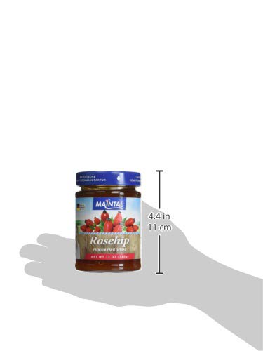 Premium Organic Rosehip Fruit Spread - 12oz (Pack of 2) | All-Natural Jam for Toast, Yogurt & Baking | Gluten-Free & Vegan-Friendly Spread