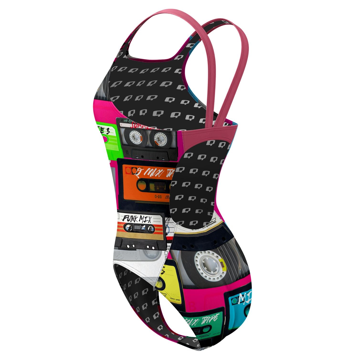 My New Mixtape Classic Strap Swimsuit - Women's Sexy One Piece Bathing Suit for Beach, Pool & Summer Vacation