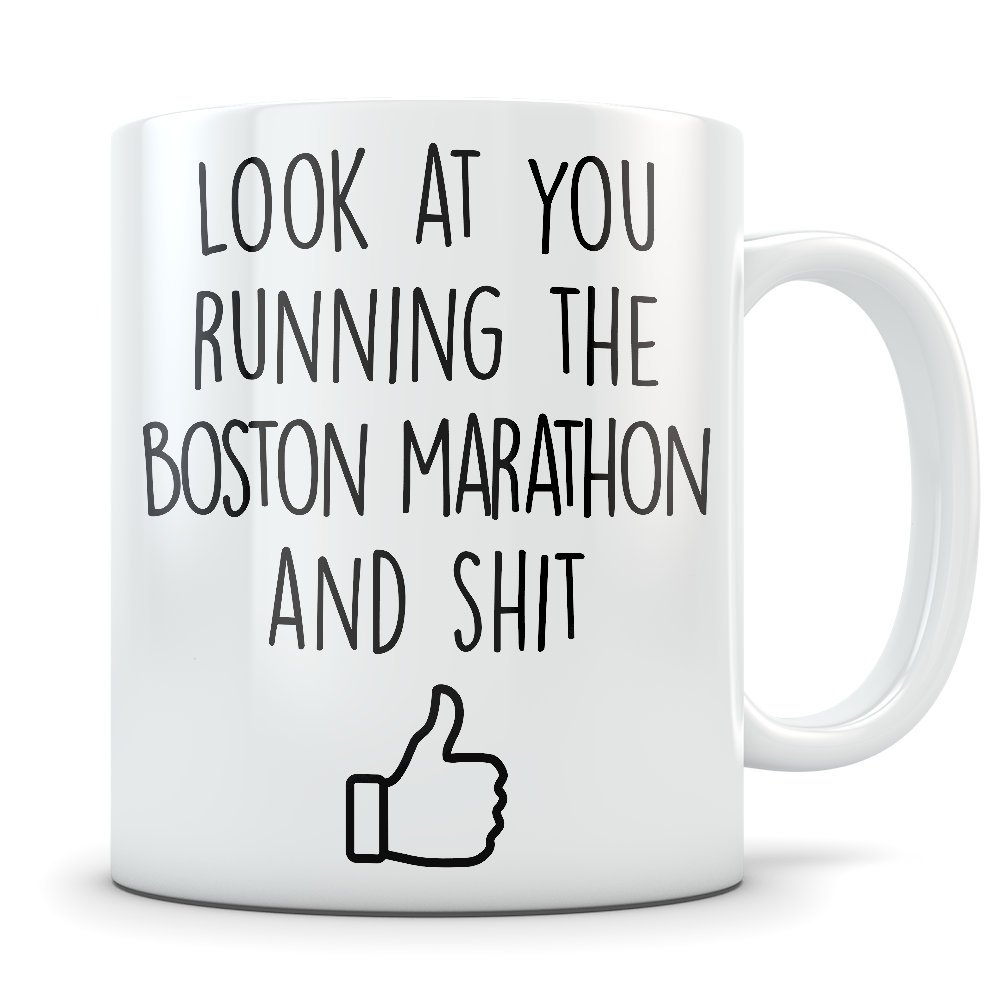 Boston Marathon Gifts for Women & Men - Commemorative Boston Marathon Mug & Runner Gifts - Perfect for Marathoners, Athletes & Race Fans - Ideal for Training, Finisher Celebrations & Race Day Support