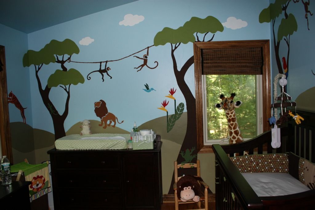 Monkey Stencil Set for Wall Painting - Reusable Classroom Decor, Kids Art Projects & DIY Nursery Wall Designs