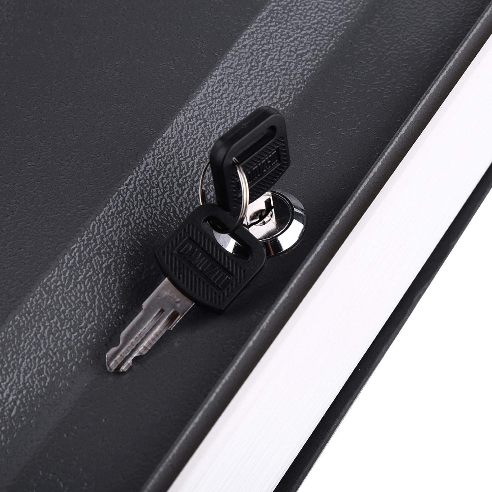 Simulated Black Book Jewelry Case with 2 Keys - Medium Size (24×15.5×5.5cm) - Hidden Safe Box for Bedroom Storage | Perfect for Storing Valuables, Cash, and Small Jewelry at Home