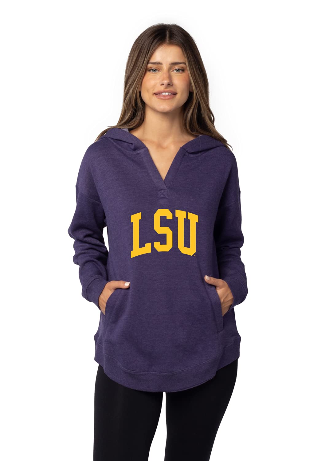 Chicka-D Women's Cozy Fleece Hoodie for Work from Home & Lounge - Soft Comfortable Pullover Sweatshirt for Remote Work, Relaxing & Casual Wear