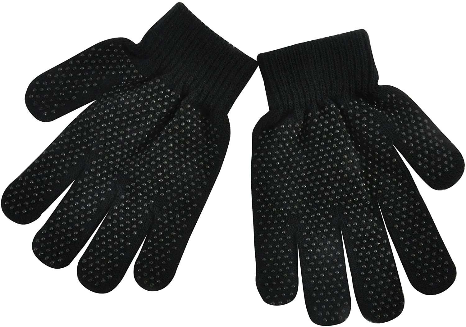 London Kid's Winter GRIPPER Magic Gloves - Stretchy Warm Knit Gloves for Boys & Girls - Perfect for Snow Play, School & Outdoor Activities