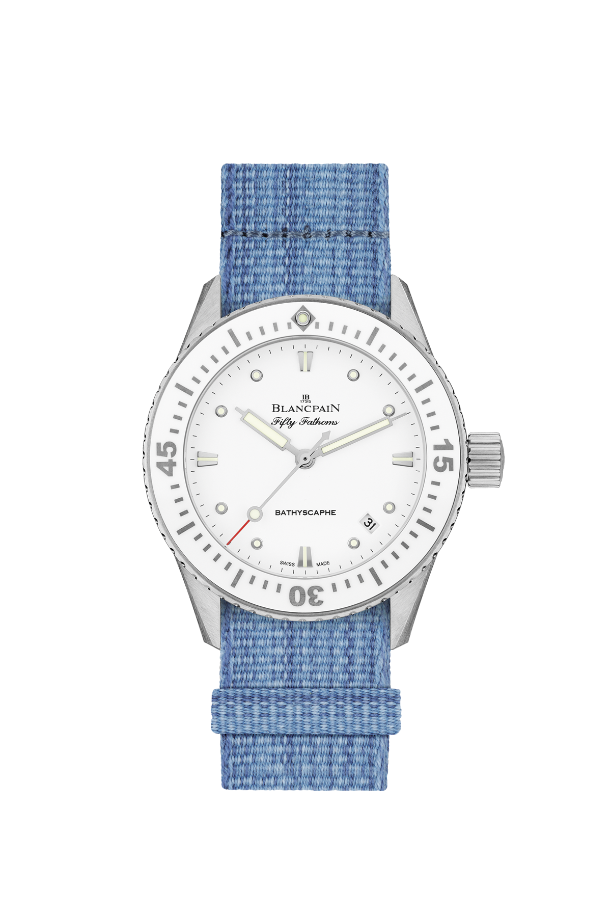 Blancpain Fifty Fathoms Bathyscaphe 5100 1127 NAJA Luxury Men's Dive Watch - Swiss Automatic Movement, 300m Water Resistance - Perfect for Scuba Diving, Yachting & Formal Occasions