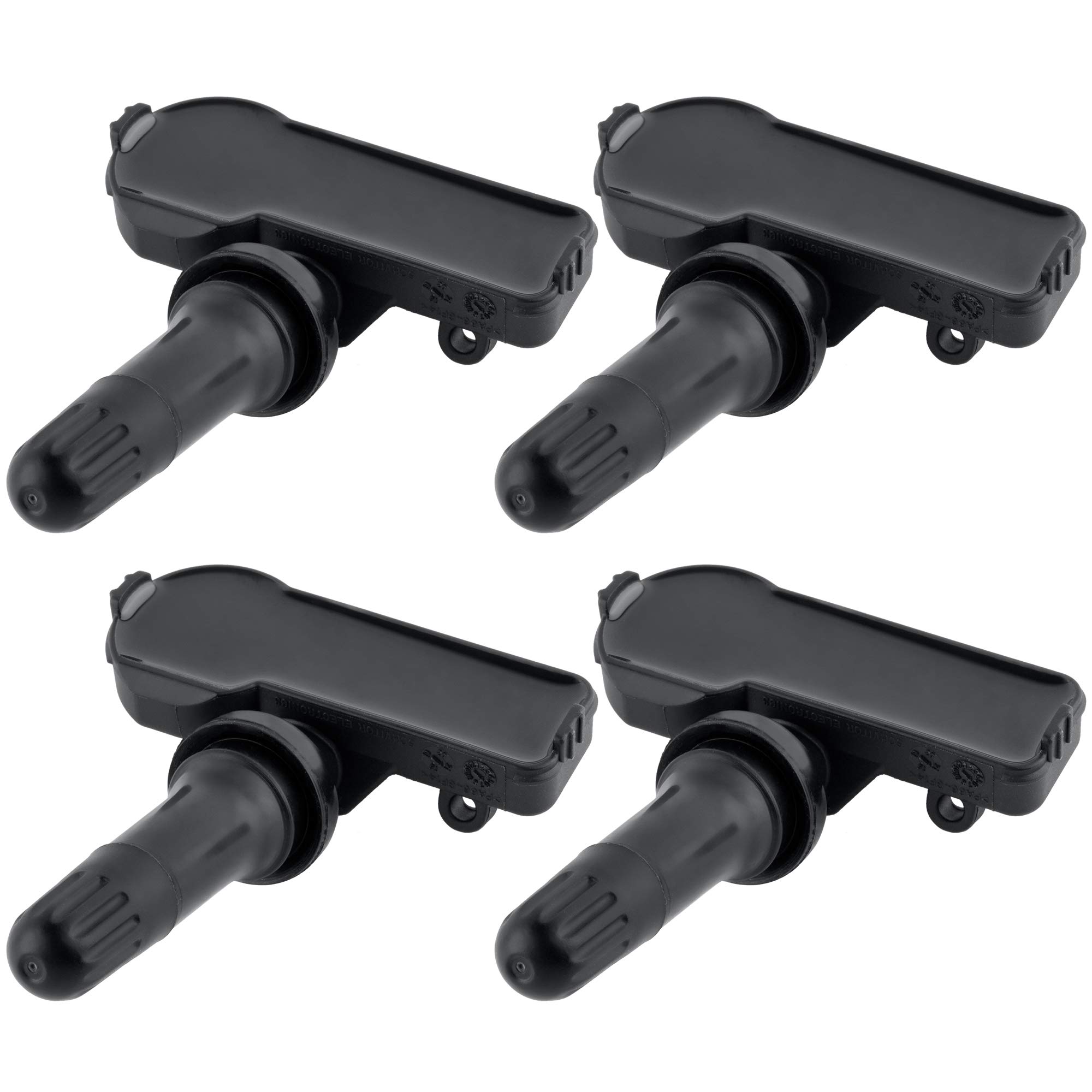 BOXI 4-Pack TPMS Tire Pressure Monitoring System Sensors 433MHz - Compatible with Jeep Wrangler, Dodge Ram & Charger - Replacement for 56029398AB, 68142397AA, 68241067AA, 68241067AB - Ensure Safe Driving & Optimal Tire Performance