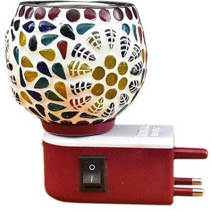Premium Starvis Kapur Dani Electric Camphor Diffuser - Glass Aroma Oil Burner with On/Off Switch for Home, Office & Meditation - Multi-Design (Pack of 1) | Perfect for Aromatherapy, Relaxation & Spiritual Ceremonies