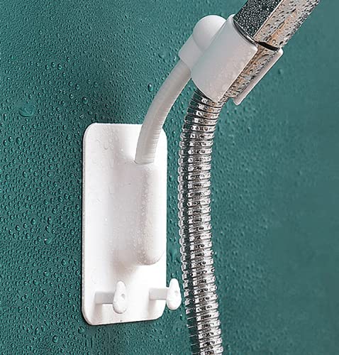 Universal Adjustable Shower Head Holder - No Drill No Hole Bathroom Mount, Strong Adhesive Suction Cup for All Showerheads - Perfect for Renters & Small Bathrooms