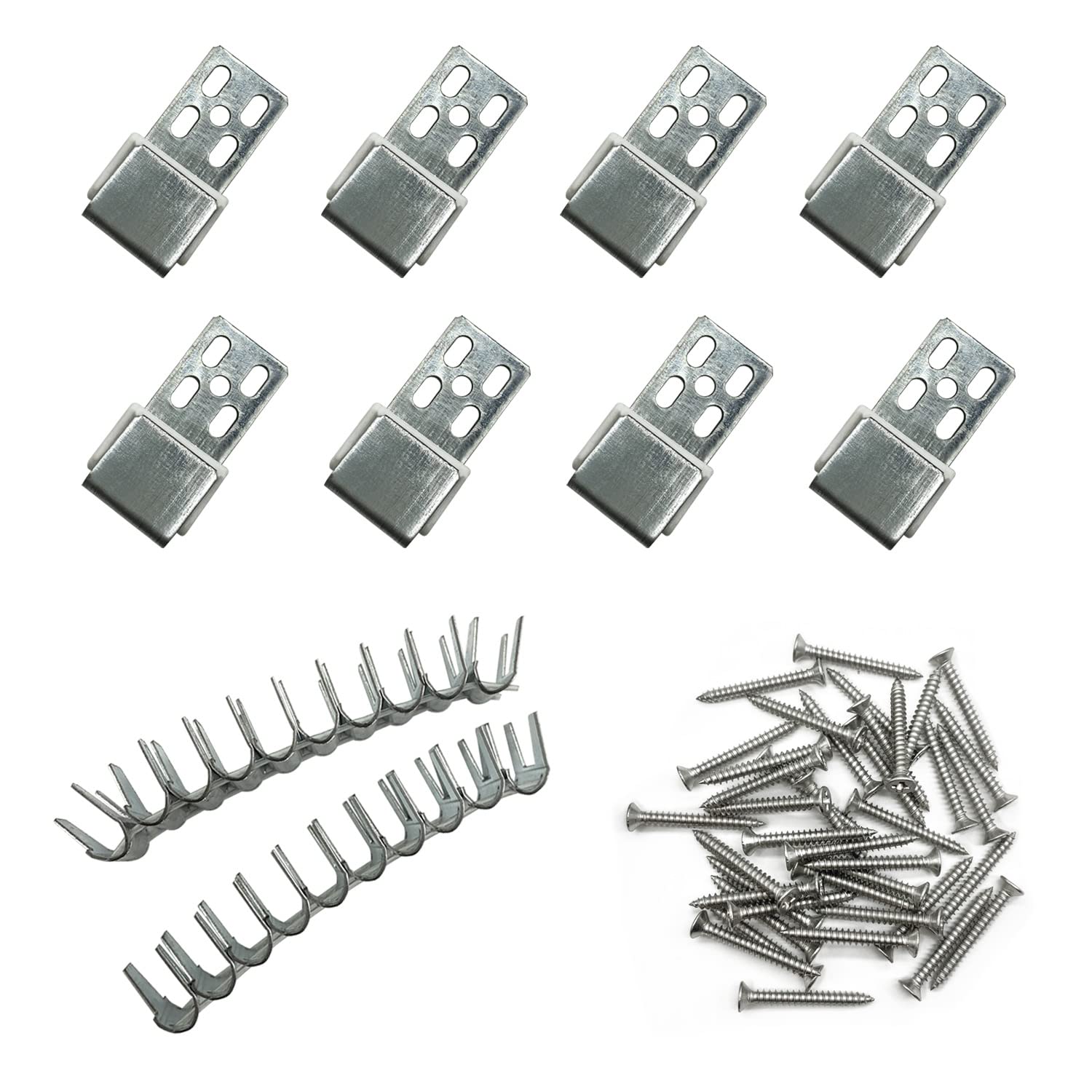 JJWNMLL 8-Piece Sofa Spring Clips Repair Kit - Replacement Wire Clips & Upholstery Nails for Couch, Chair & Furniture Repair - Fix Sagging Sofas & Wobbly Chairs (Great for DIY Home Furniture Restoration)