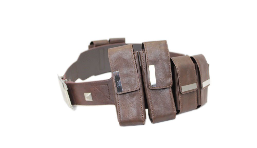 Original Captain America Adjustable Belt with Tactical Pouches Set - Cosplay, Halloween Costume Accessories for Marvel Fans & Comic Con Events