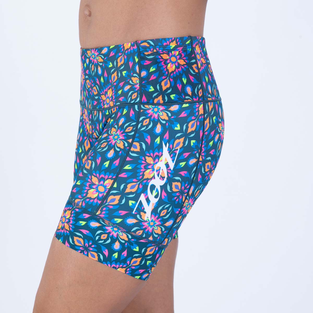 Women's Ltd Tri 6 Short - Kaleidoscope Print Running Shorts for Women | Perfect for Gym, Yoga & Outdoor Workouts