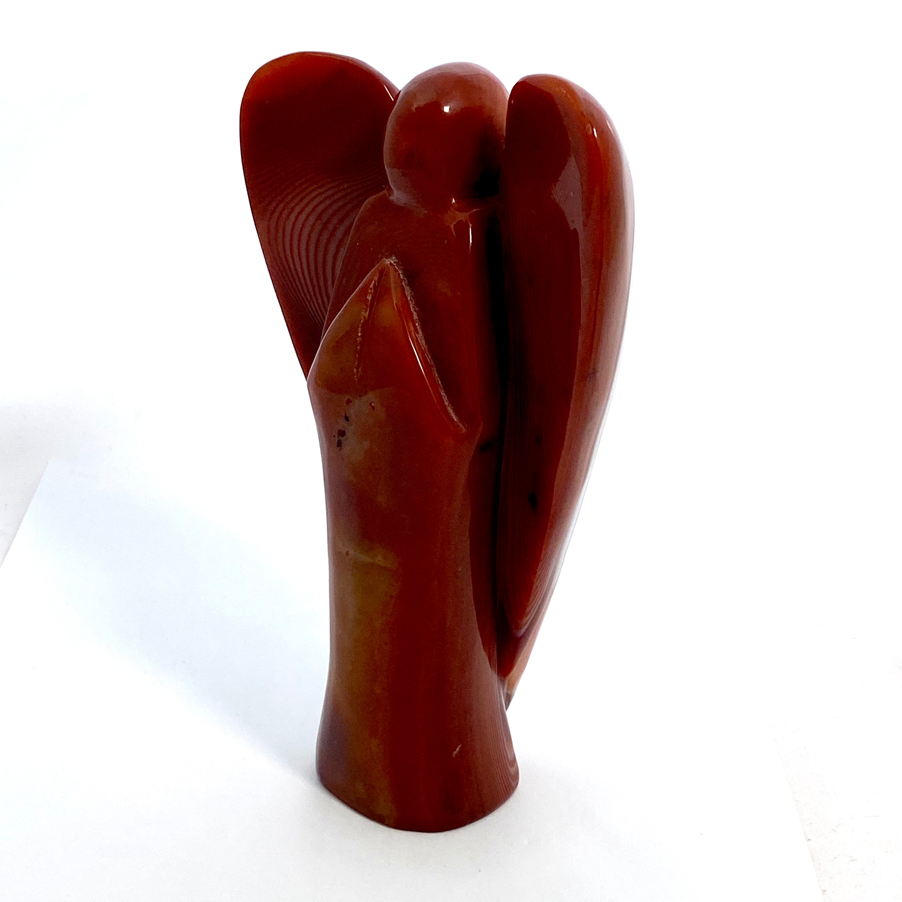 Red Sardonyx Angel RSA 01 Pendant - Genuine Gemstone Jewelry for Women, Elegant Necklace Gift for Birthday & Anniversary - Perfect for Special Occasions & Everyday Wear