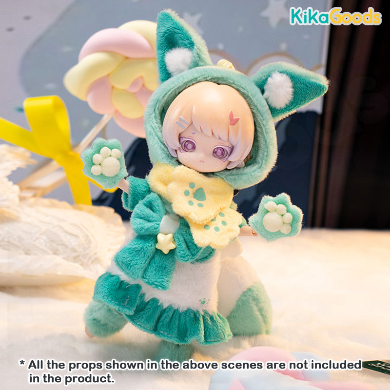 1/12 Scale Fairy Tale Town Series Furry Fox BJD Doll Clothing Set - Perfect for Collectors, Photography & Anime Cosplay Scenes