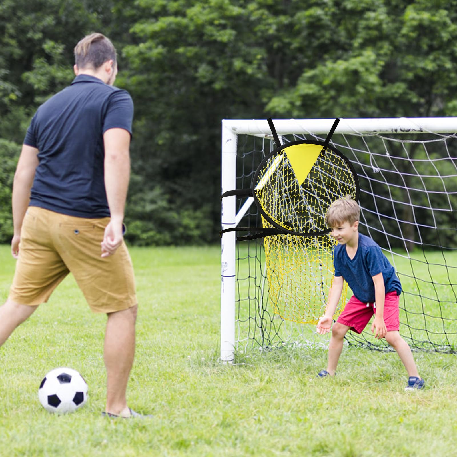 Rapidbok 2-Pack Soccer Goal Target with Adjustable Straps - Training Football Nets for Kids & Adults - Perfect for Backyard Practice, Team Drills & Soccer Skill Development