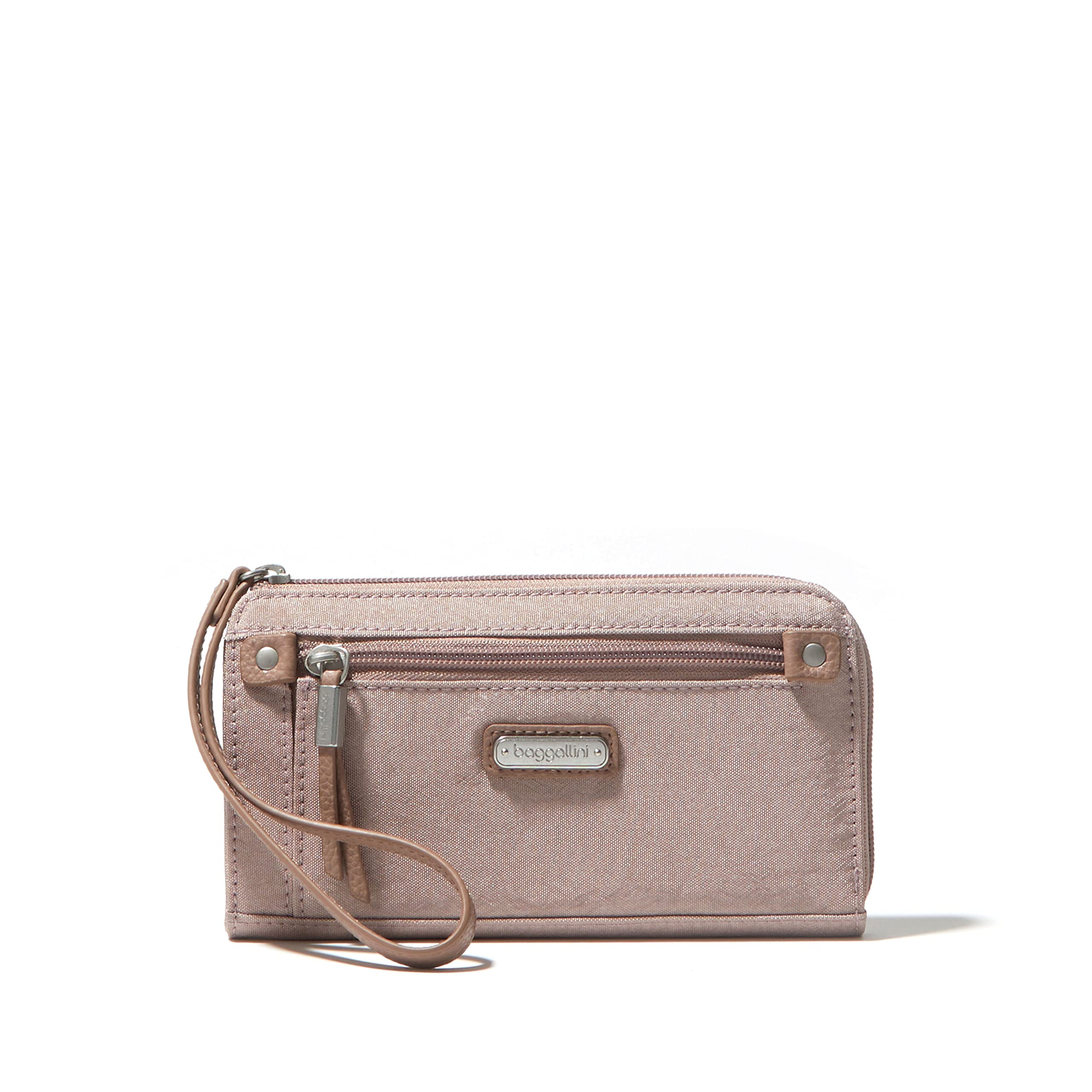 Baggallini Women's Zip Around Wallet - RFID Blocking Travel Wallet with Multiple Card Slots & ID Window - Perfect for Everyday Use, Business Trips, and International Travel