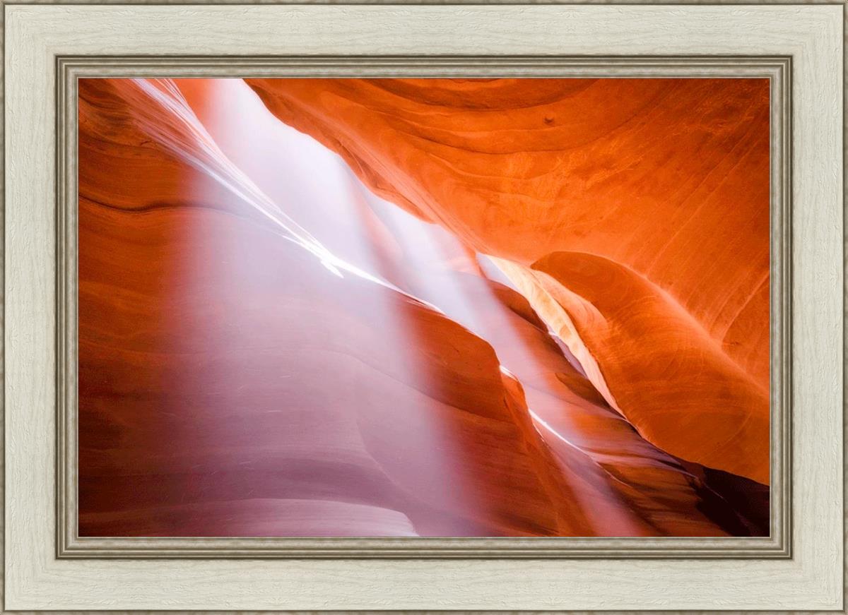 Stunning Antelope Canyon Light Shafts Wall Art - Natural Sunbeam Photography Print for Home & Office Decor - Perfect for Living Rooms, Bedrooms & Workspaces