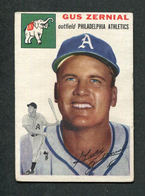 1954 Topps #2 Gus Zernial Philadelphia Athletics Vintage Baseball Card - Collectible Sports Memorabilia for Fans and Card Enthusiasts | Perfect for Display, Trading, and Sports Collections