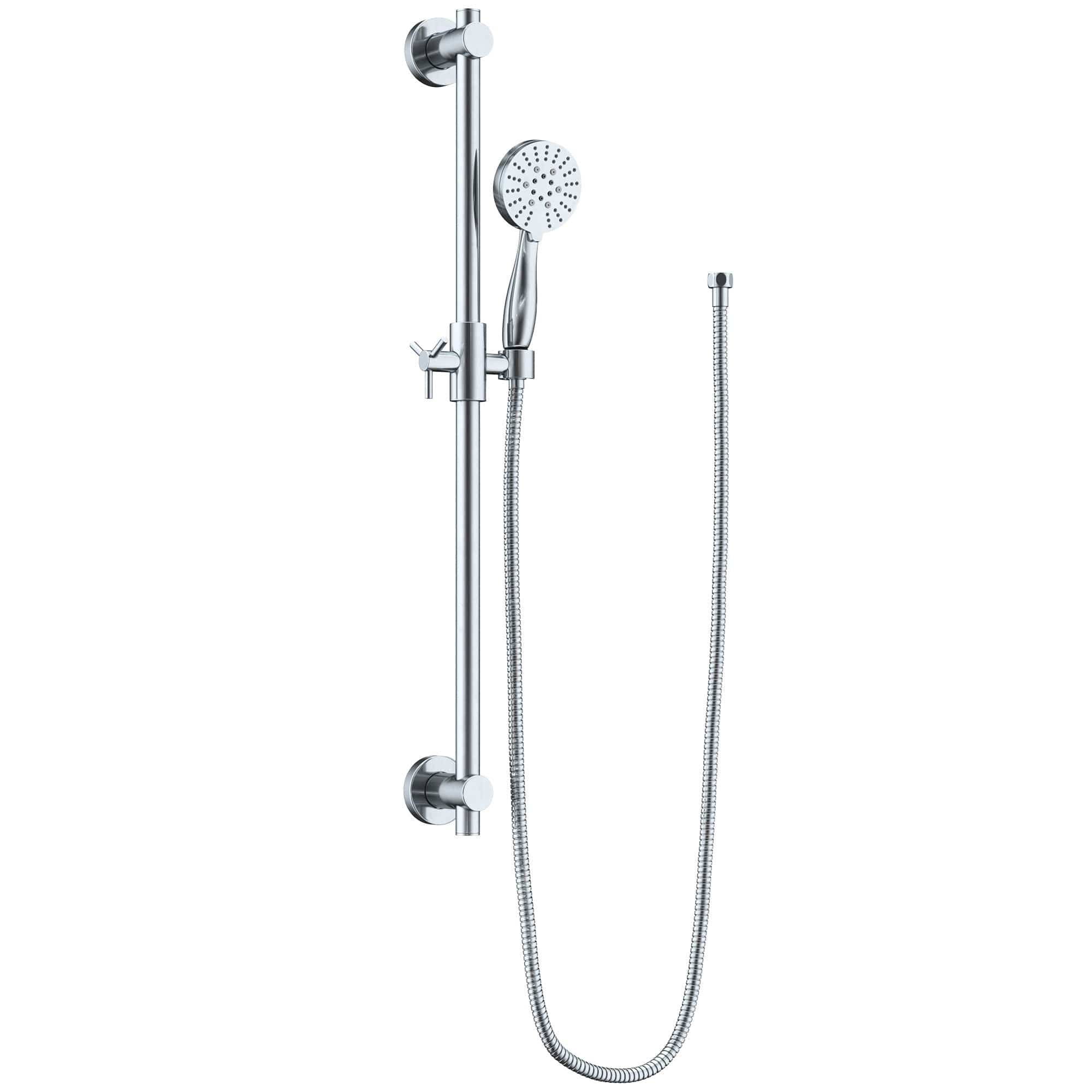 Premium All-Metal Shower Slide Bar with 3-Spray Handheld Shower Head & Hose - 2.5 GPM - Adjustable Height for Relaxing Shower Experience - Perfect for Bathroom Renovation & Spa-Like Luxury