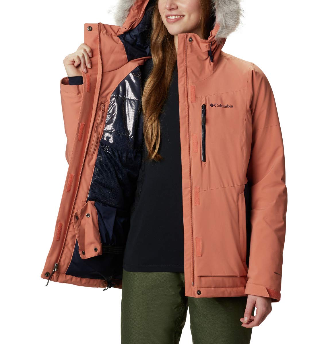 Columbia Women's Ava Alpine Insulated Jacket - Waterproof Winter Coat for Hiking, Skiing & Outdoor Activities | Warm Puffer Jacket with Omni-Heat Thermal Reflective Technology