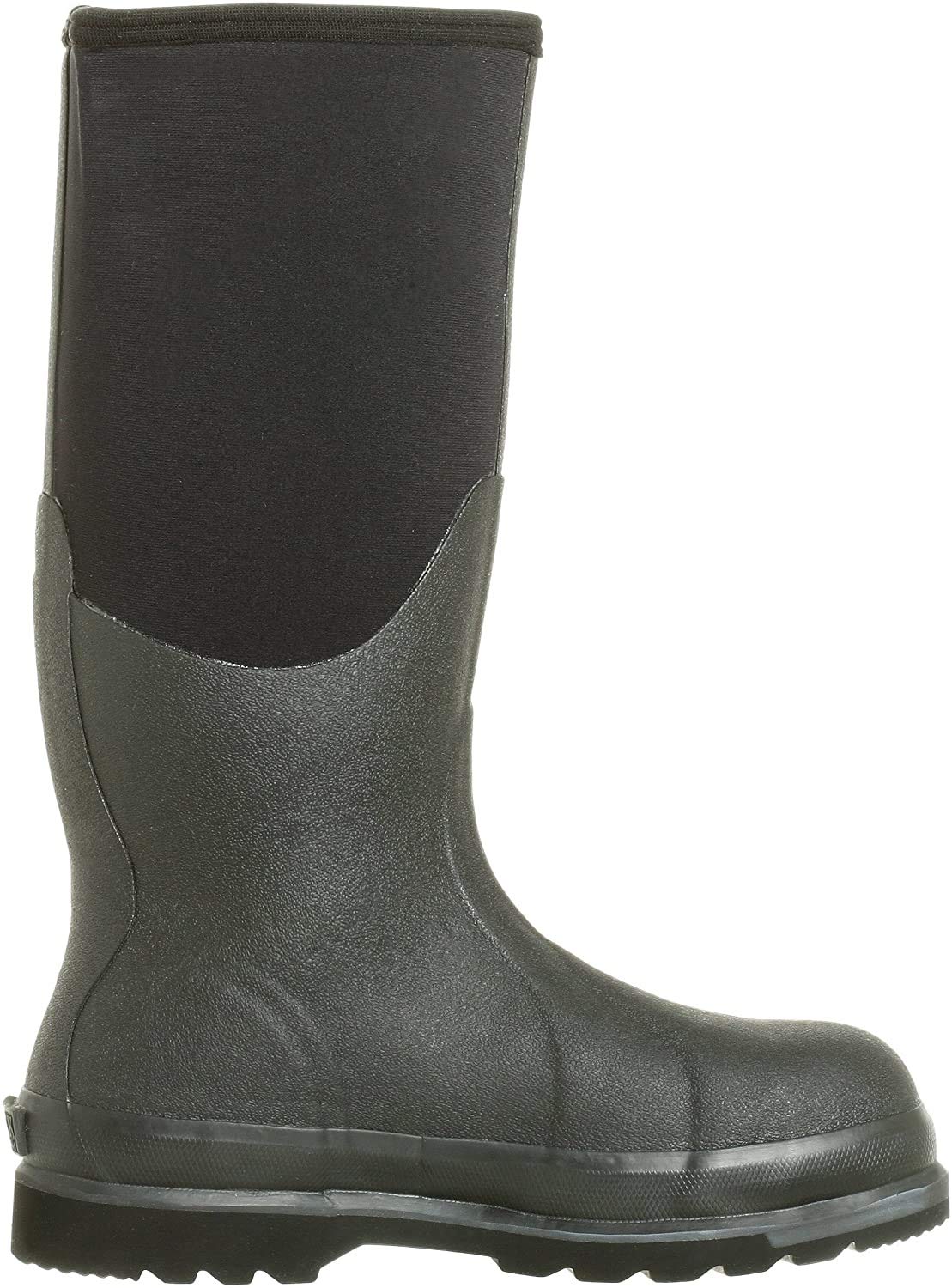 Muck Boot Men's Chore Hi Steel Toe Waterproof Work Boots for Fishing, Hunting, Gardening & Outdoor Activities - CHS-000A - Durable Safety Footwear for Heavy Duty Jobs