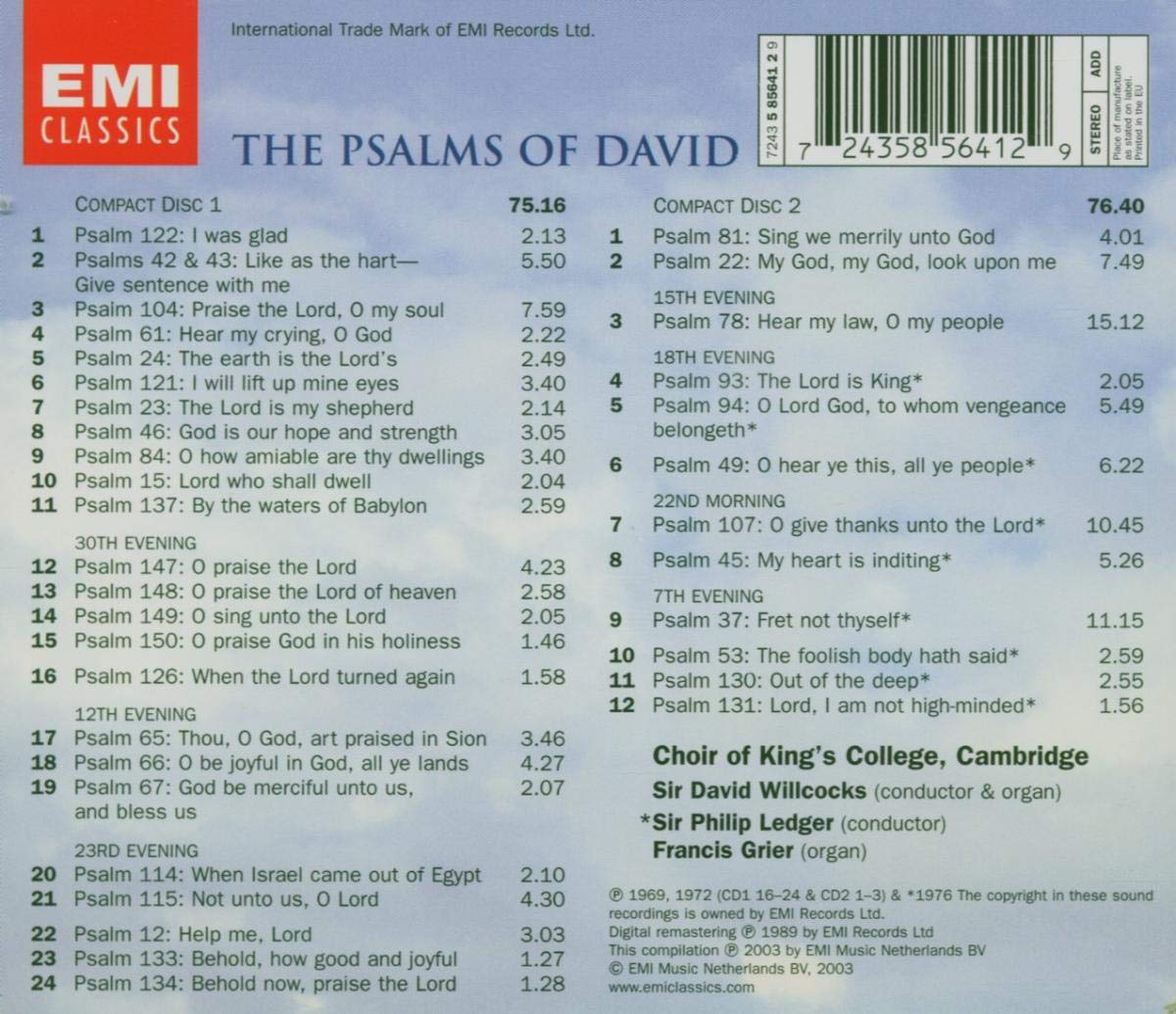 The Psalms of David - Inspirational Christian Scripture for Worship, Prayer & Daily Devotion | Perfect for Church Services, Bible Study & Personal Reflection