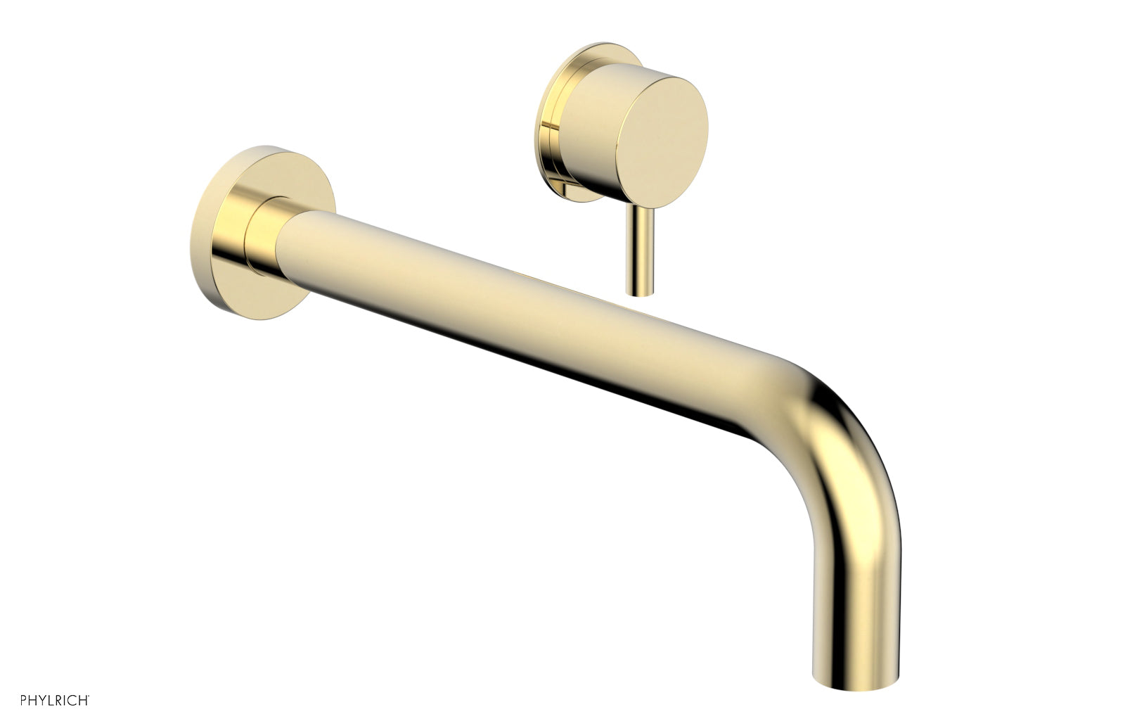 Basic II 10 Single Handle Wall Mount Lavatory Faucet Set with Lever Handle - 230 15 10 - Perfect for Bathroom Sink, Powder Room & Guest Bath Installation
