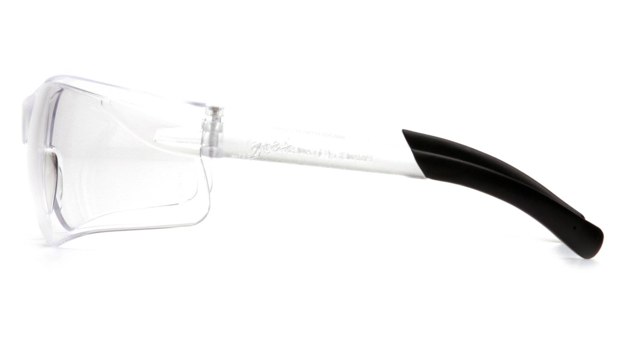 Pyramex S2510S Ztek Clear Frame Safety Glasses with Clear Lens - 300 Pair Bulk Pack for Industrial, Construction, and Laboratory Use