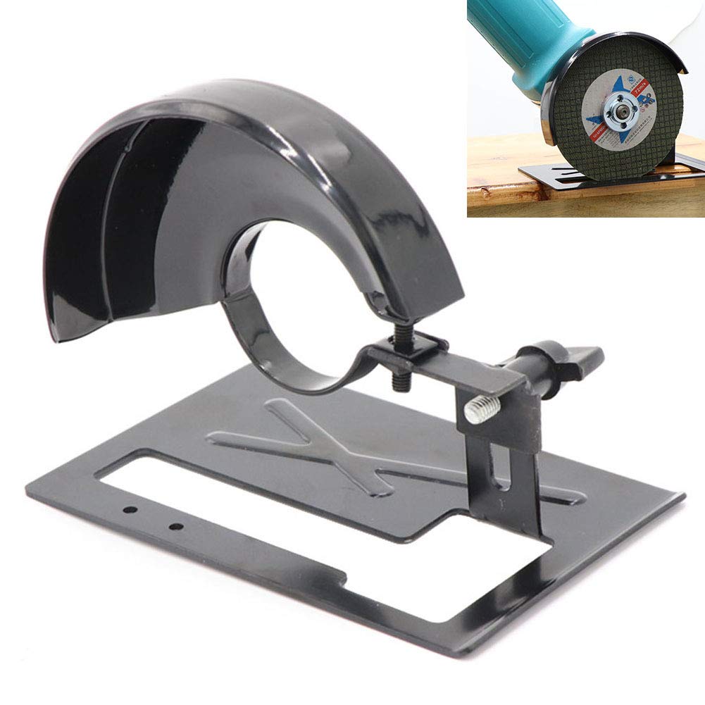 **Angle Grinder Protective Cover & Wheel Guard - Heavy Duty Balance Base & Cutting Machine Bracket Set (Base + Cover) for Metal, Wood, and Tile Cutting - DIY & Professional Use**