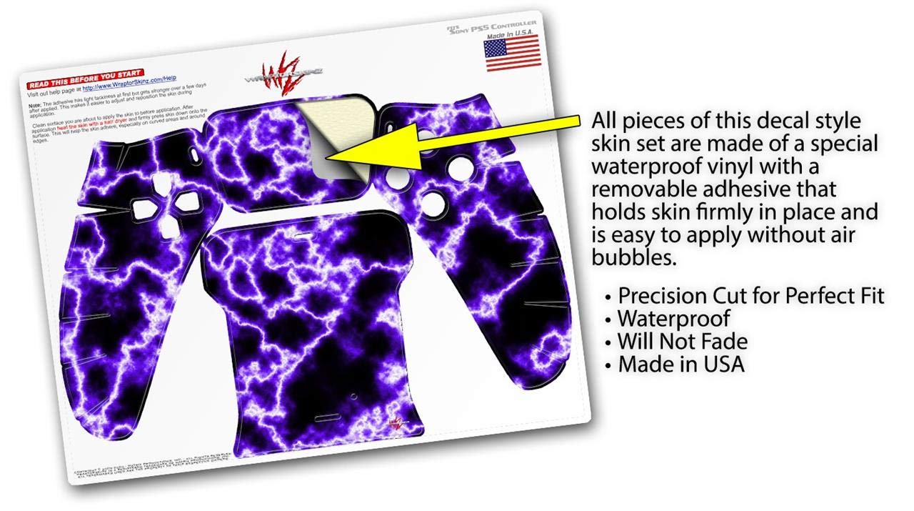 Electrify Purple PS5 DualSense Skin Wrap - Gaming Protection