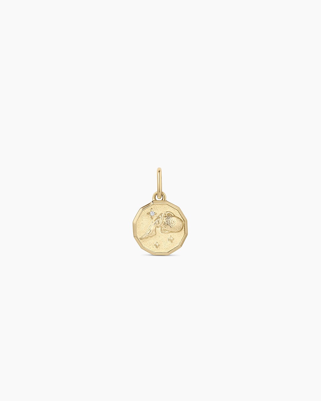 12-Pack Diamond Zodiac Coin Charms - Aries, Taurus, Gemini & More - Sterling Silver Pendant Necklace for Women - Perfect for Birthdays, Gifts & Jewelry Making