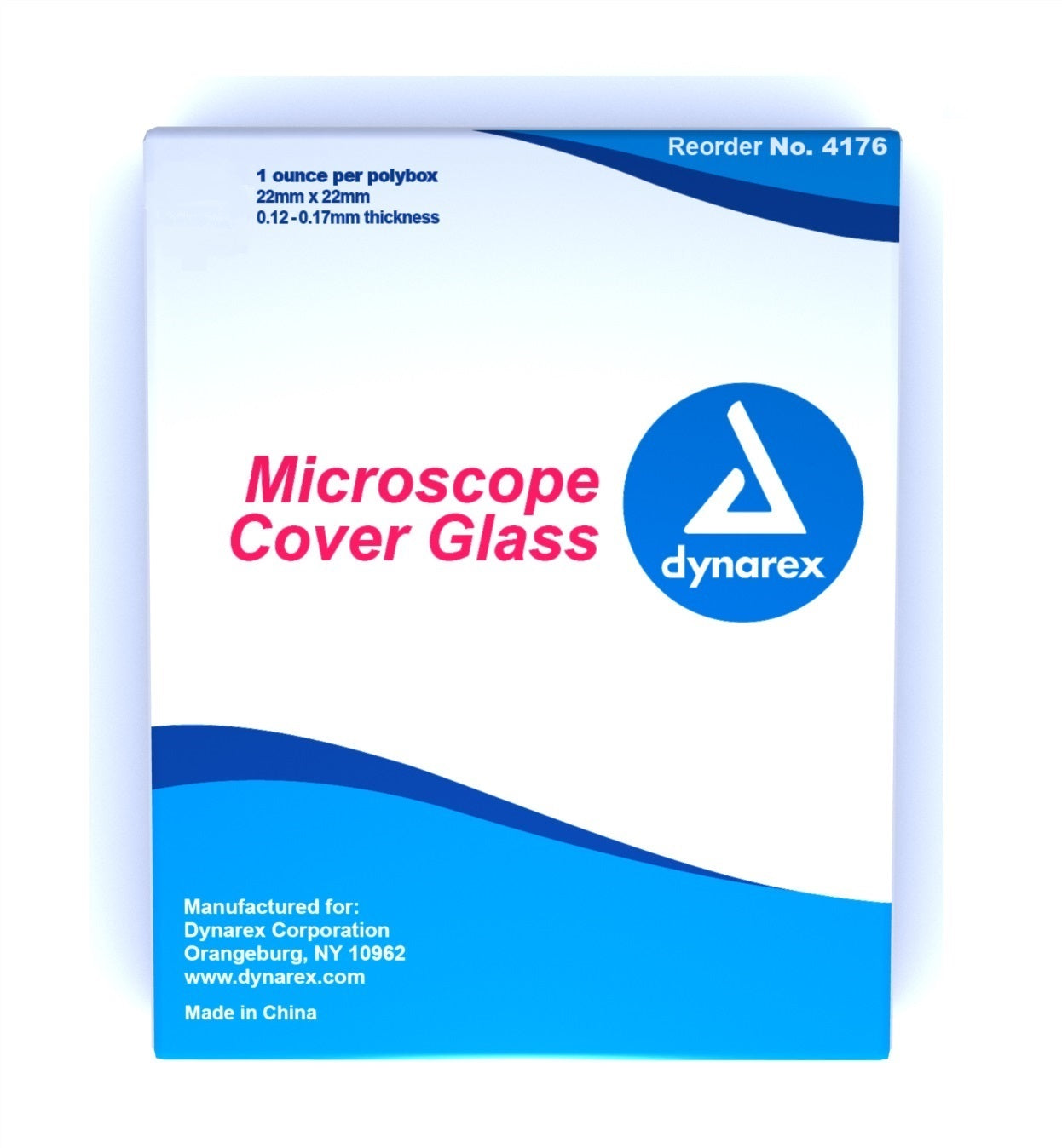 Dynarex 4176 Microscope Cover Glass - Case of 50 Slides for Lab, School & Science Experiments | Perfect for Biology Studies & Microscopic Analysis