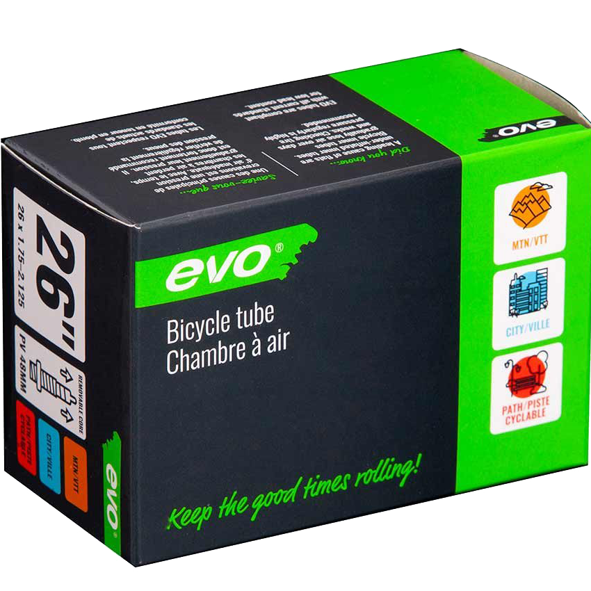 26 x 1.75/2.125 48mm Presta Valve Bike Inner Tube - Compatible with Road Bikes, Mountain Bikes & Hybrid Bikes for Smooth Rides