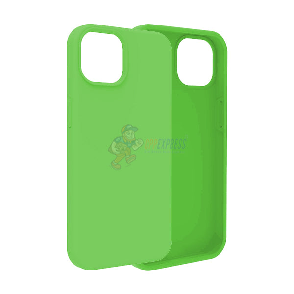 iPhone 15 Plus Case - Slim Soft Silicone Protective Shockproof Cover in Fluorescent Green | Perfect for Everyday Use, Travel & Outdoor Activities