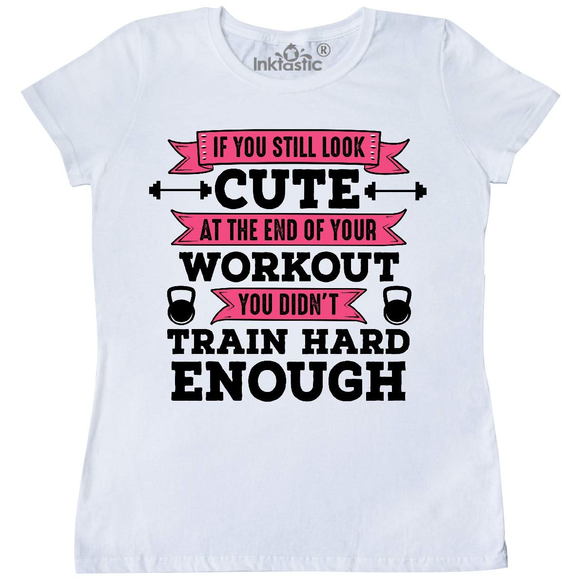 Inktastic Women's Fitness Workout T-Shirt - Cute Training Tee for Gym, Yoga & Running | Comfortable Activewear for Women