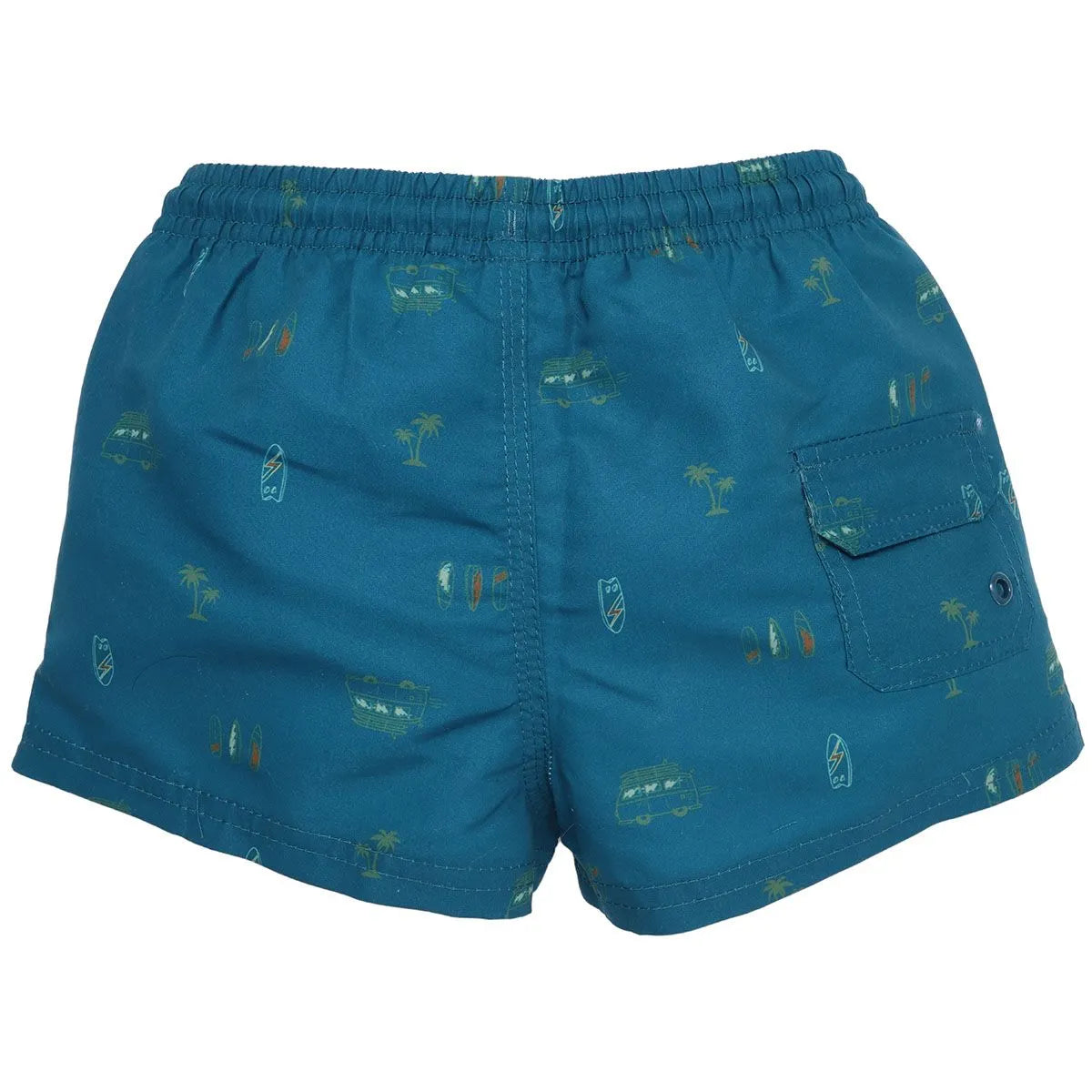Calikids Boys' Swim Shorts Corsair Print - Quick Dry UPF 50+ Swim Trunks for Toddlers & Kids (12M-7Y) - Perfect for Beach, Pool & Summer Water Activities