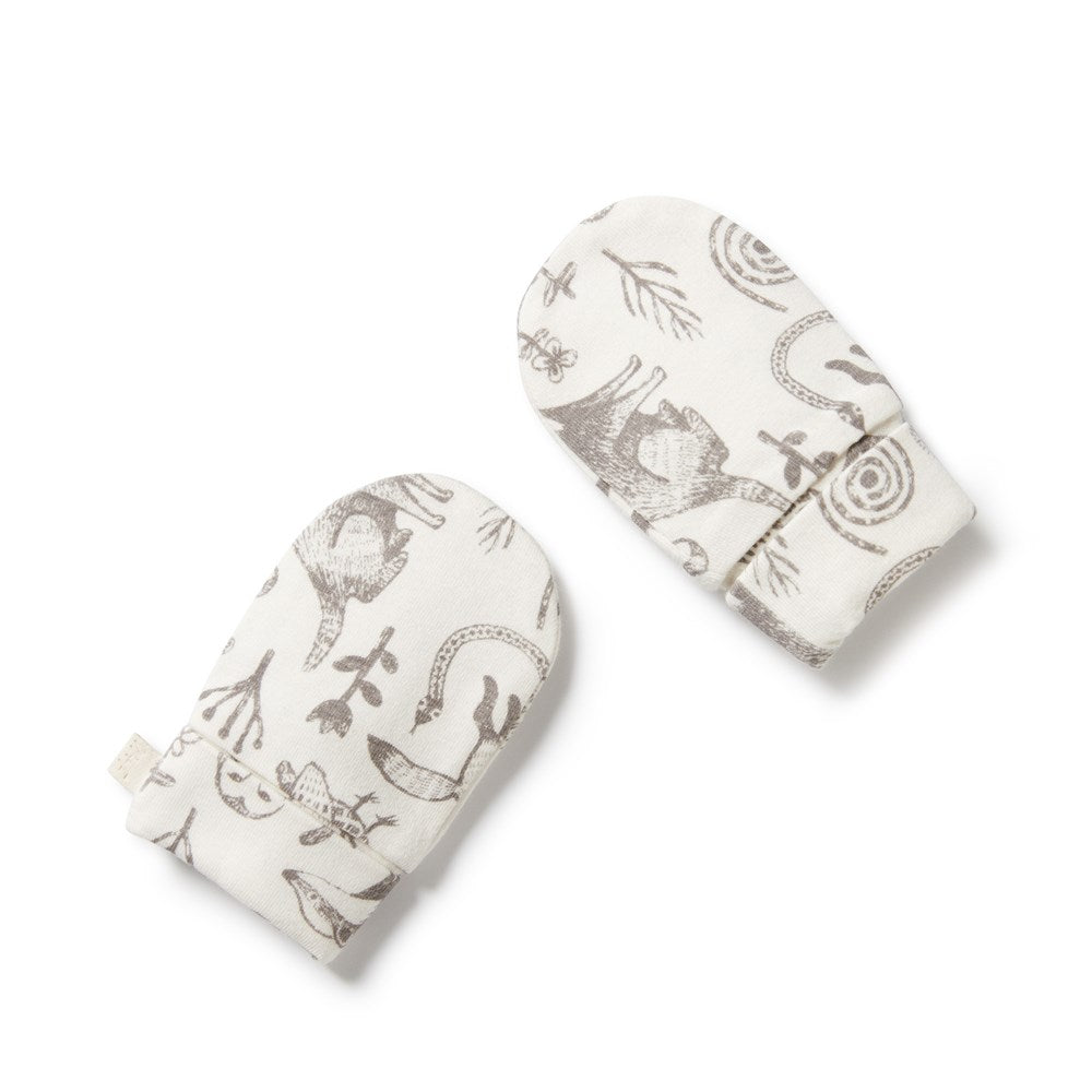 Organic Tribal Woods Mittens - Cozy Winter Gloves for Men & Women - Perfect for Snowboarding, Hiking & Outdoor Adventures