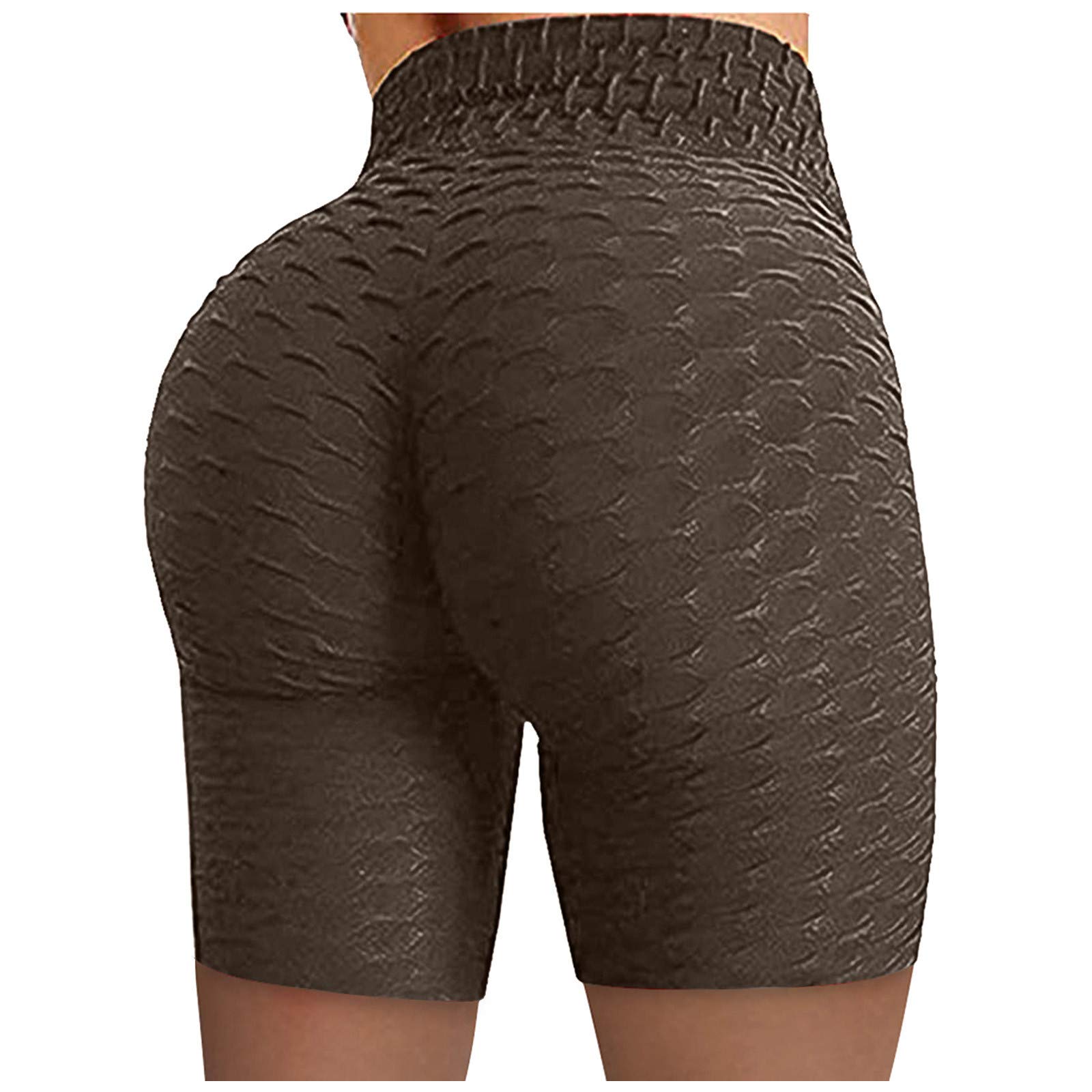 Women's High Waist Yoga Shorts - Tummy Control Biker Shorts for Running & Workout at Home