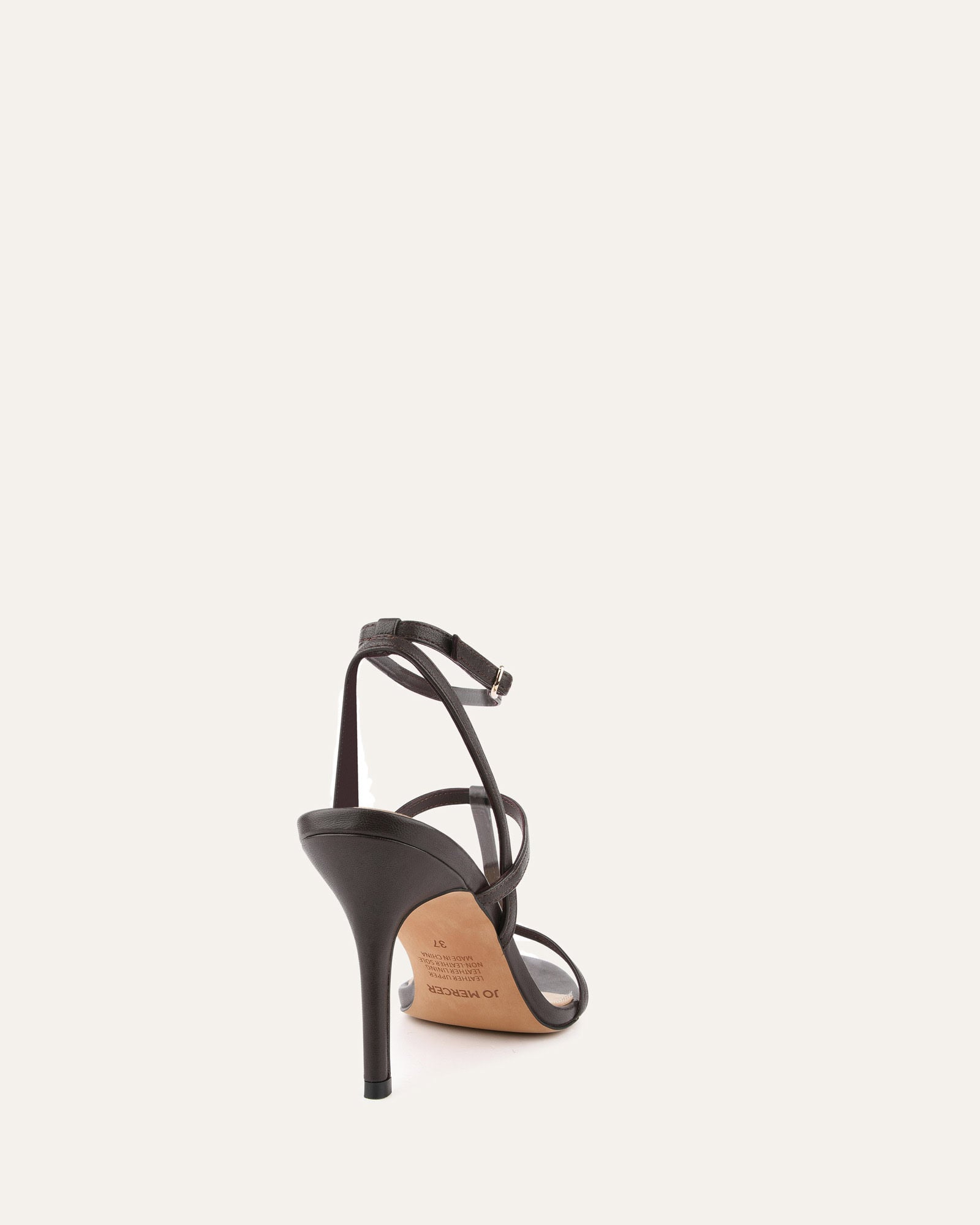 Lacey High Heel Sandals for Women - Genuine Cacao Leather Strappy Summer Dress Shoes | Perfect for Weddings, Parties & Beach Vacations