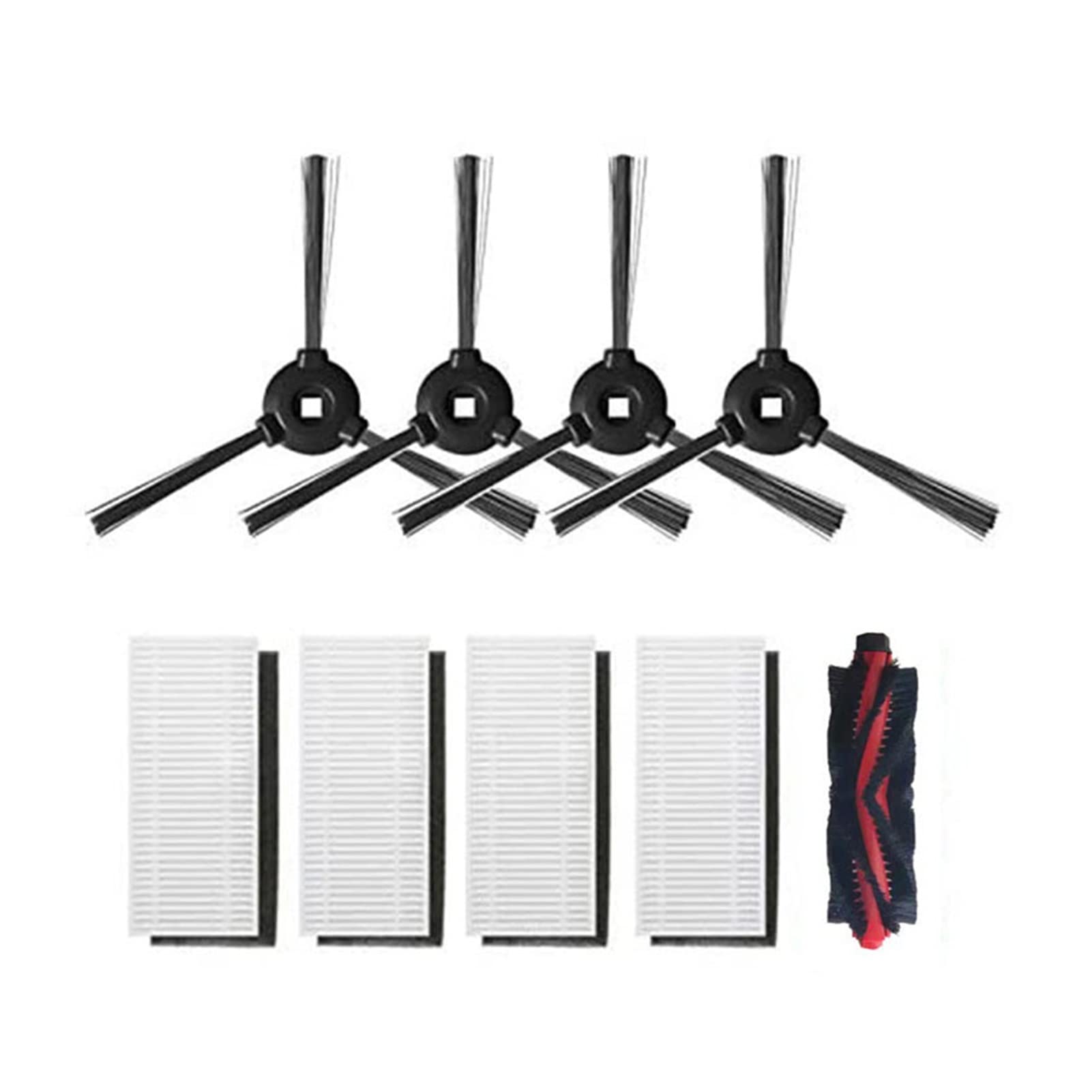 Lefant Vacuum Cleaner Parts Kit - 4 HEPA Filters + Brush Set for Home Cleaning