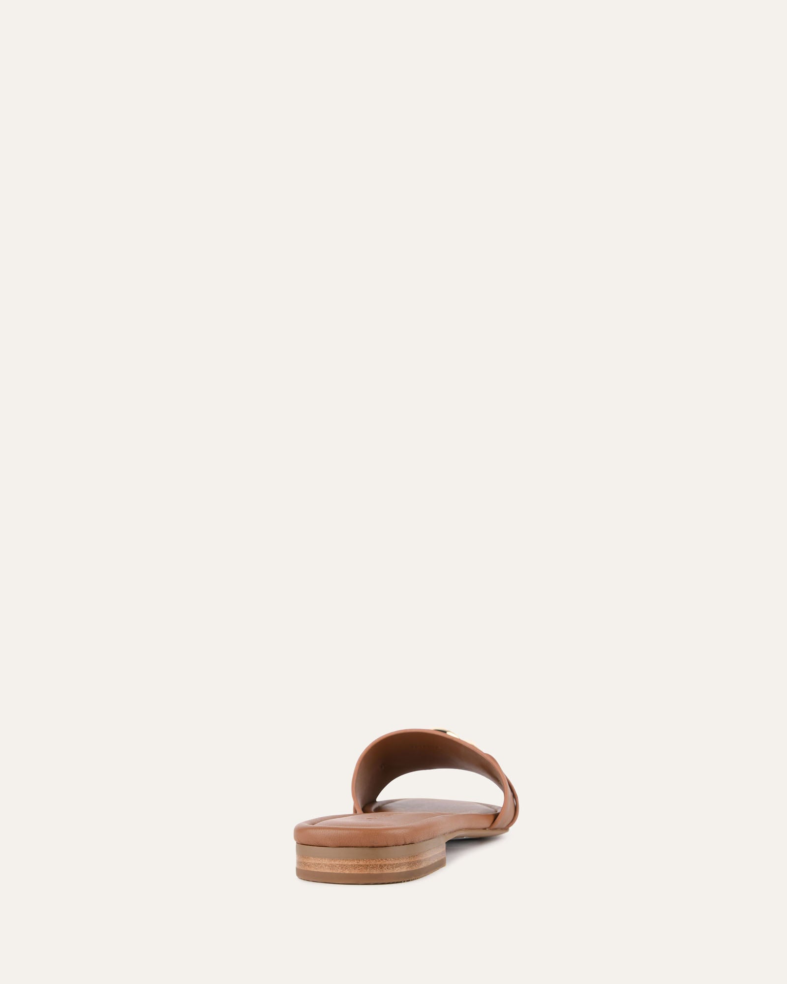 Pablo Flat Slide Sandals - Dark Tan Genuine Leather - Comfortable Casual Shoes for Men & Women - Perfect for Beach, Pool, and Summer Outings