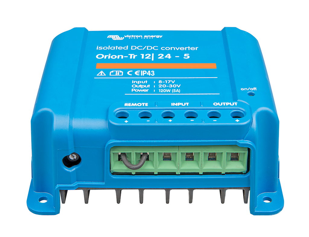 Orion TR 12V/24V to 12V 5A 120W DC-DC Isolated Power Converter - Perfect for RVs, Boats, and Off-Grid Solar Systems