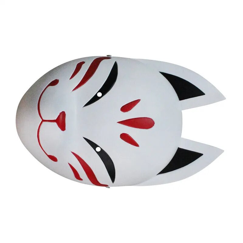 Genshin Impact Hanachirusato Fox Mask Cosplay Accessory - Anime Costume Prop for Halloween, Cosplay Events & Themed Parties
