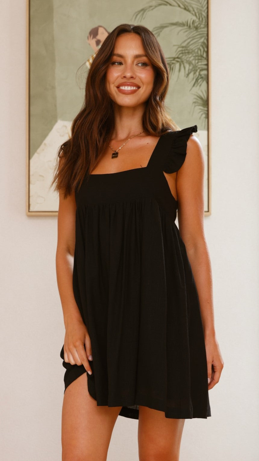 Josifine Dress - Elegant Black Women's Dress for Parties, Weddings & Evening Events | Flattering Fit & Comfortable Style