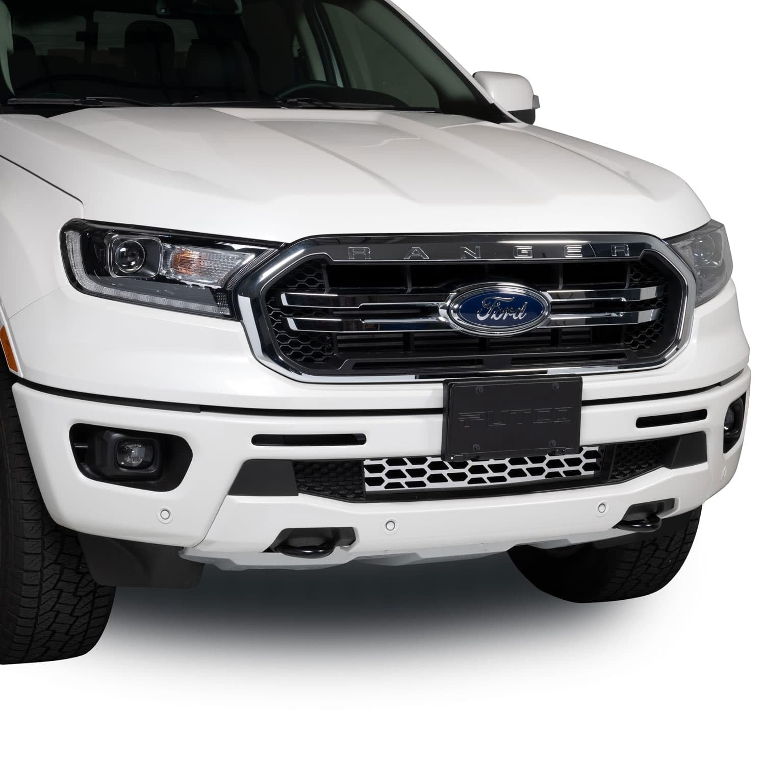 Putco 87164 Black Hex Style LED Grille Light Kit for 2019-2022 Ford Ranger with Adaptive Cruise - Upgrade Your Truck's Front Grille Lighting for Off-Road & Night Driving