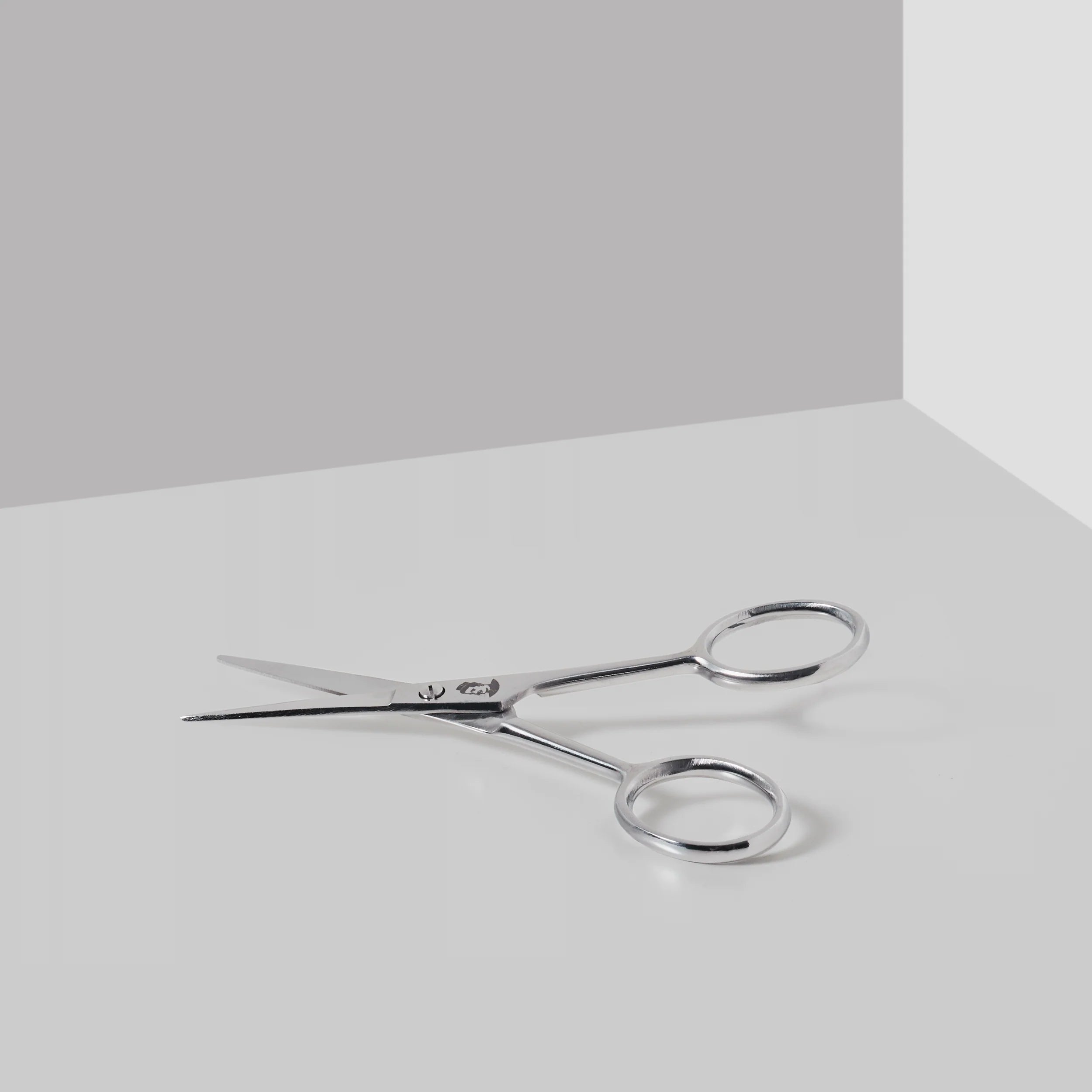 Les Industries Groom Mustache Scissors - Professional Stainless Steel Beard & Facial Hair Trimming Shears for Grooming, Styling & Barbershop Use